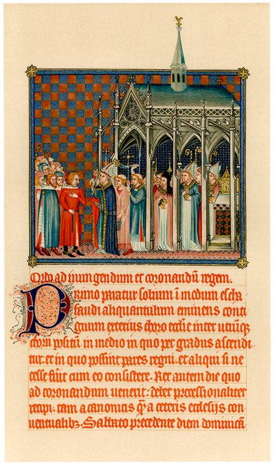 Incoronazione di Carlo V, c1365 da Unbekannt