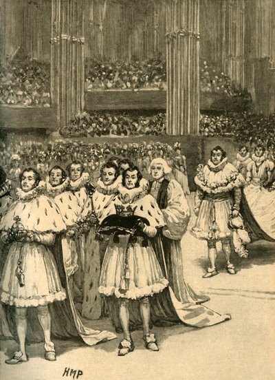 Incoronazione di Re Guglielmo IV: il corteo reale, Abbazia di Westminster, Londra da Unbekannt