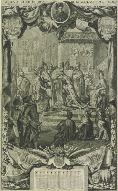 Incoronazione di Stanislao I Leszczyński nel 1705, 1706 da Unbekannt