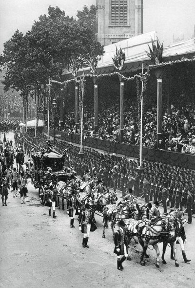 Processione di incoronazione di Giorgio V e Regina Maria, vicino all