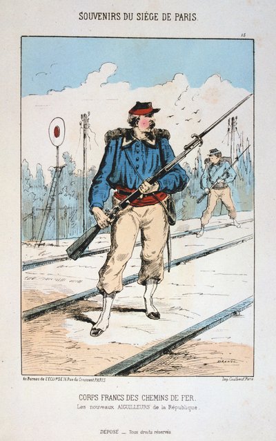 Corpi Franchi delle Ferrovie, Assedio di Parigi da Unbekannt