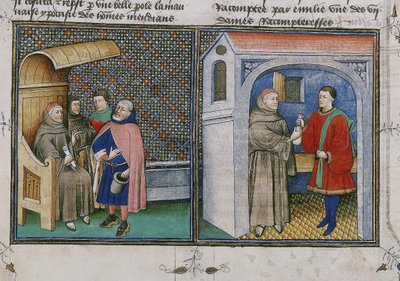 Corruzione (miniatura dal libro Decameron di Giovanni Boccaccio) da Unbekannt