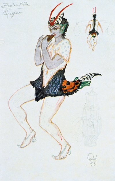 Costume per Papageno da Unbekannt