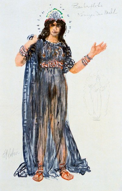 Costume per la Regina della Notte, 1913 da Unbekannt