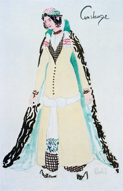 Costume per Constanze, c1913 da Unbekannt