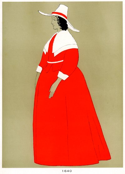 Costume del 1640, inizio a metà del XX secolo da Unbekannt