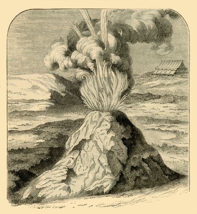 Eruzione del Cotopaxi nel 1743 da Unbekannt