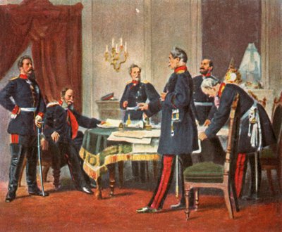 Consiglio di guerra a Versailles, 1870, 1936 da Unbekannt