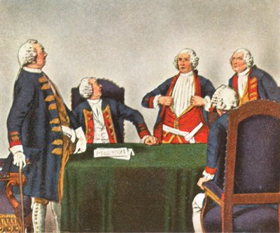 Consiglio di guerra a Köpenick, 1730, 1936 da Unbekannt