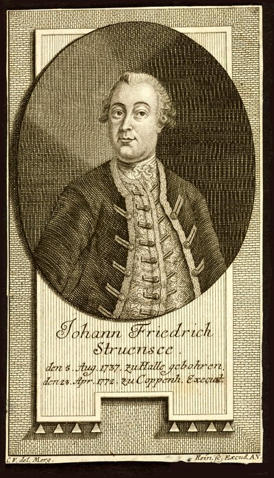 Conte Johann Friedrich Struensee 1737-1772 da Unbekannt