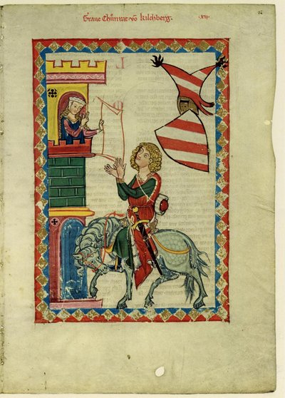 Conte Konrad von Kirchberg dal Codex Manesse, tra il 1305 e il 1340 da Unbekannt