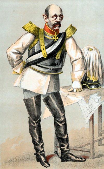 Conte Otto von Bismarck, statista prussiano-tedesco, 1870 da Unbekannt