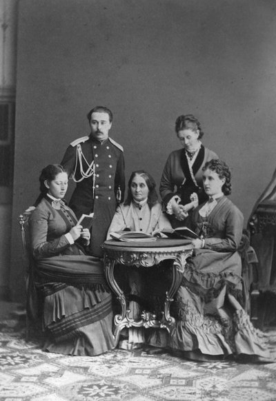 Conte Sergei Sheremetev e Contessa Ekaterina Sheremeteva e famiglia, anni 1870 da Unbekannt