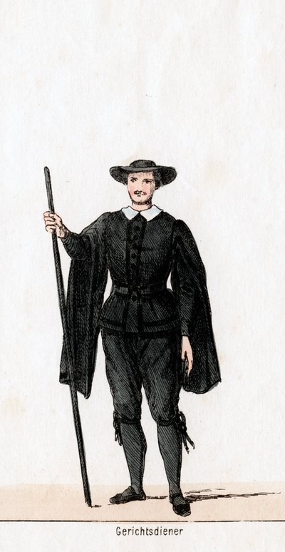 Usciere di corte, costume per l