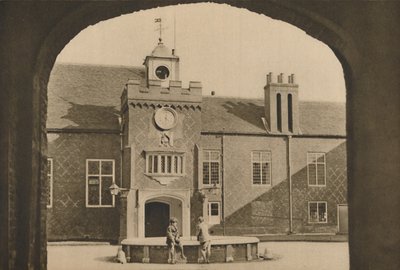 Cortile e ingresso principale al Palazzo del Vescovo di Londra a Fulham da Unbekannt