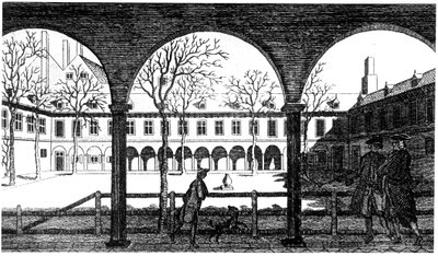 Cortile del Gresham College, Londra, XVIII secolo da Unbekannt