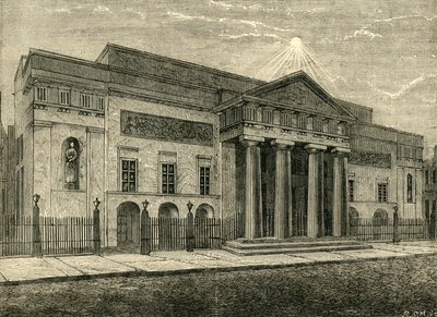 Teatro di Covent Garden: Facciata nel 1850, 1881 da Unbekannt