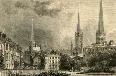 Coventry - Le guglie di Trinity, St. Michaels e Christ Church, 1898 da Unbekannt