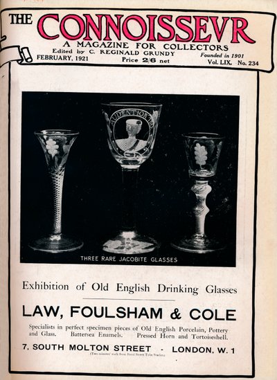 Copertina di The Connoisseur, febbraio 1921 da Unbekannt