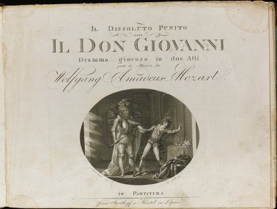 Copertina della partitura dell