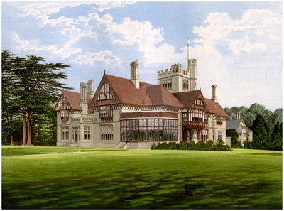 Cowdray Park, Sussex, casa del Conte di Egmont, c1880 da Unbekannt