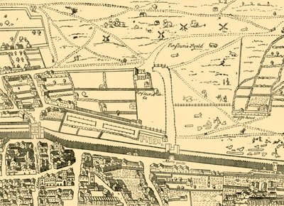 Cripplegate e dintorni, c. 1872 da Unbekannt
