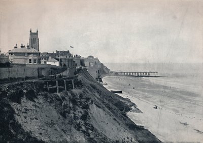 Cromer - Mostrando la chiesa sulle scogliere, 1895 da Unbekannt