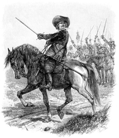 Cromwell alla Battaglia di Marston Moor, 2 luglio 1644 da Unbekannt