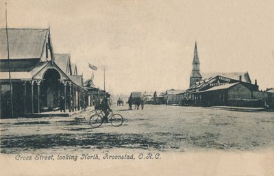 Cross Street, guardando a nord, Kroonstad, O.R.C, c1905 da Unbekannt