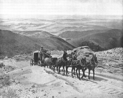 Attraversando il Passo di San Marcos, California, USA, c. 1900 da Unbekannt