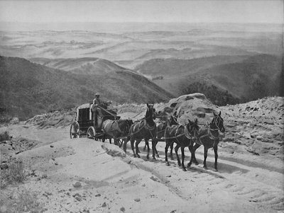 Attraversando il passo di San Marcos, California, c1897 da Unbekannt