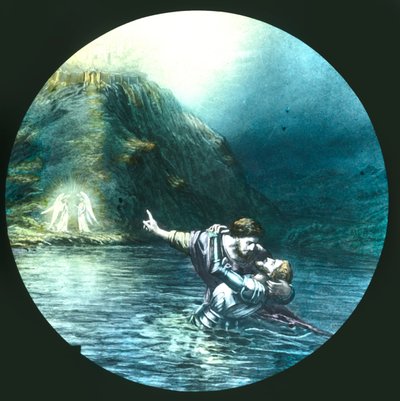 Attraversando il fiume della morte, c1910 da Unbekannt