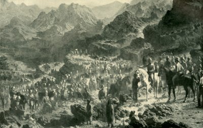 Attraversando lo Zamburak Kotal, 1901 da Unbekannt