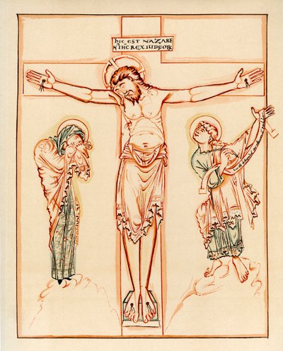 Crocifissione, 980-1000 d.C. da Unbekannt