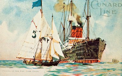 Cunard Line - Raccolta del pilota di New York da Unbekannt