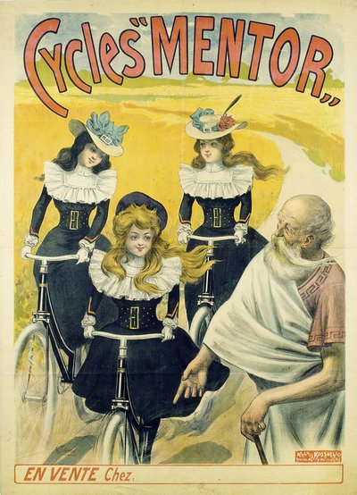 Poster di Cycles Mentor, ca 1896 da Unbekannt