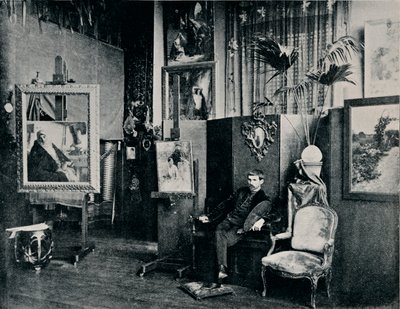 Dagnan nel suo studio, c1897 da Unbekannt