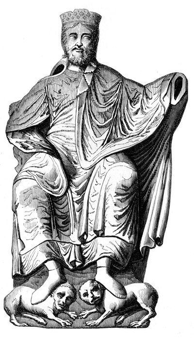 Dagoberto I 603-689, re merovingio, XVI secolo 1849 da Unbekannt