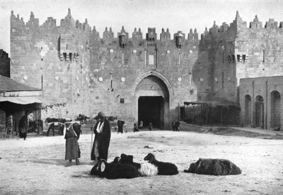 Porta di Damasco, Gerusalemme, Israele, 1926 da Unbekannt