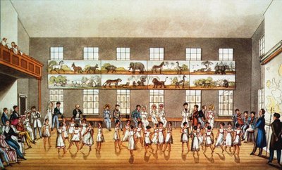 Lezione di ballo alla Fondazione Robert Owen, New Lanark da Unbekannt