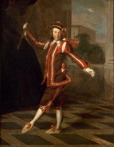 Mezzetin danzante, ca 1720 da Unbekannt