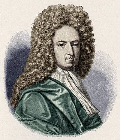 Daniel Defoe - ritratto. Autore e giornalista inglese 1660-1731 da Unbekannt
