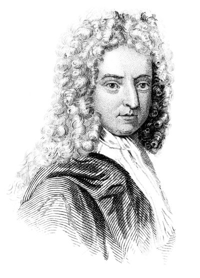 Daniel Defoe, scrittore, giornalista e spia inglese, c1850 da Unbekannt