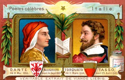 Dante Alighieri e Torquato Tasso, c1900 da Unbekannt
