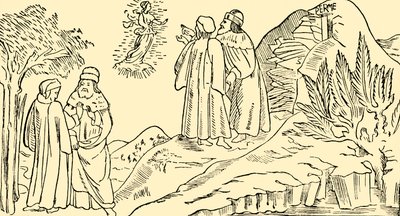 Dante in Purgatorio Vede La Visione di Beatrice, c1930 da Unbekannt