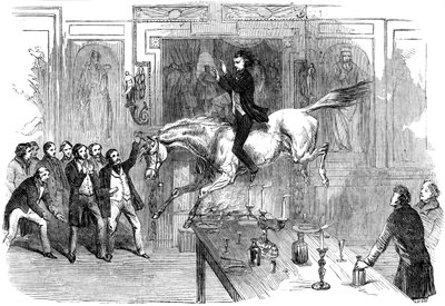 Salto audace nella sala da pranzo del White Hart Hotel, Aylesbury, Buckinghamshire, XIX secolo da Unbekannt