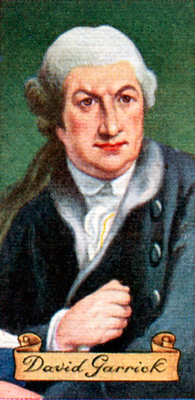 David Garrick, tratto da una serie di carte da sigarette, 1935 da Unbekannt