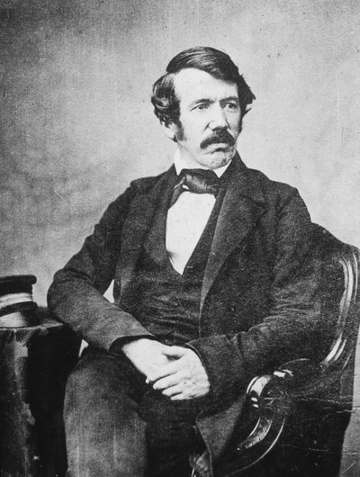 David Livingstone, missionario ed esploratore scozzese, XIX secolo da Unbekannt