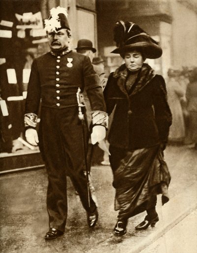 David Lloyd George e sua moglie Margaret, 1910 da Unbekannt