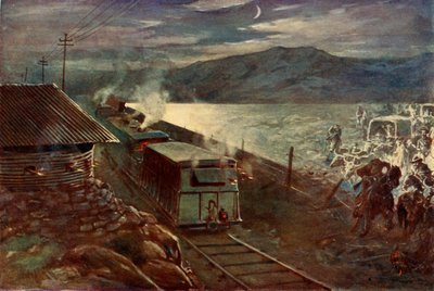 Il tentativo di De Wet di attraversare la ferrovia, 1902 da Unbekannt